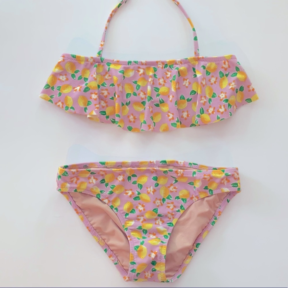 🍋Crewcuts Bikini in Pink Lemonade Print